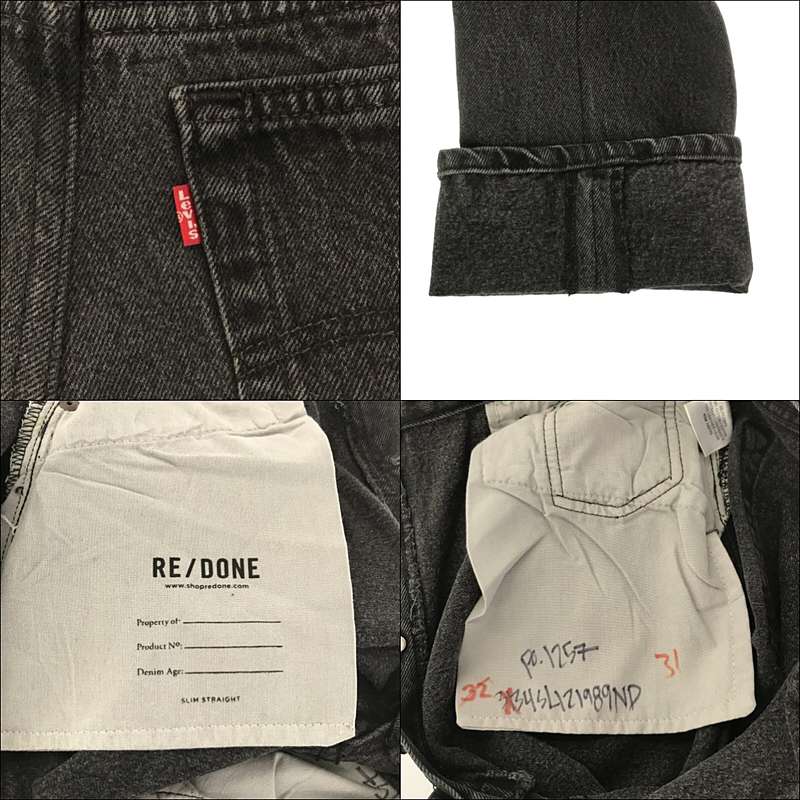 RE/DONE / リダン Levi'sリーバイス リメイク 後染め 5P デニムパンツ