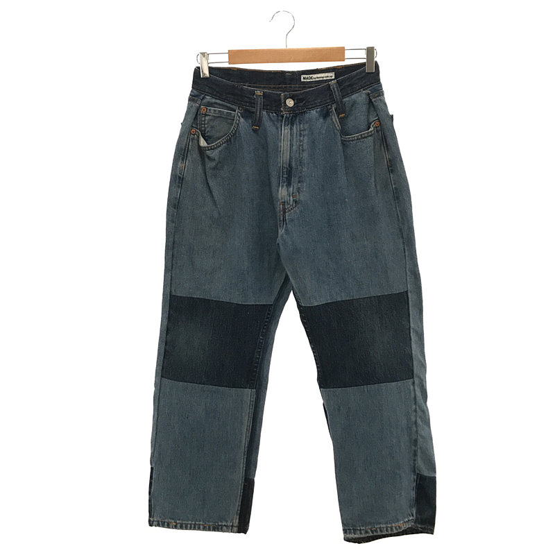 Levi's RED EDWIN 505 再構築 リメイクデニム ラップ•size測定