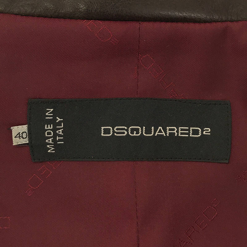 DSQUARED2 / ディースクエアード ウール レザー切り替え ジャケット