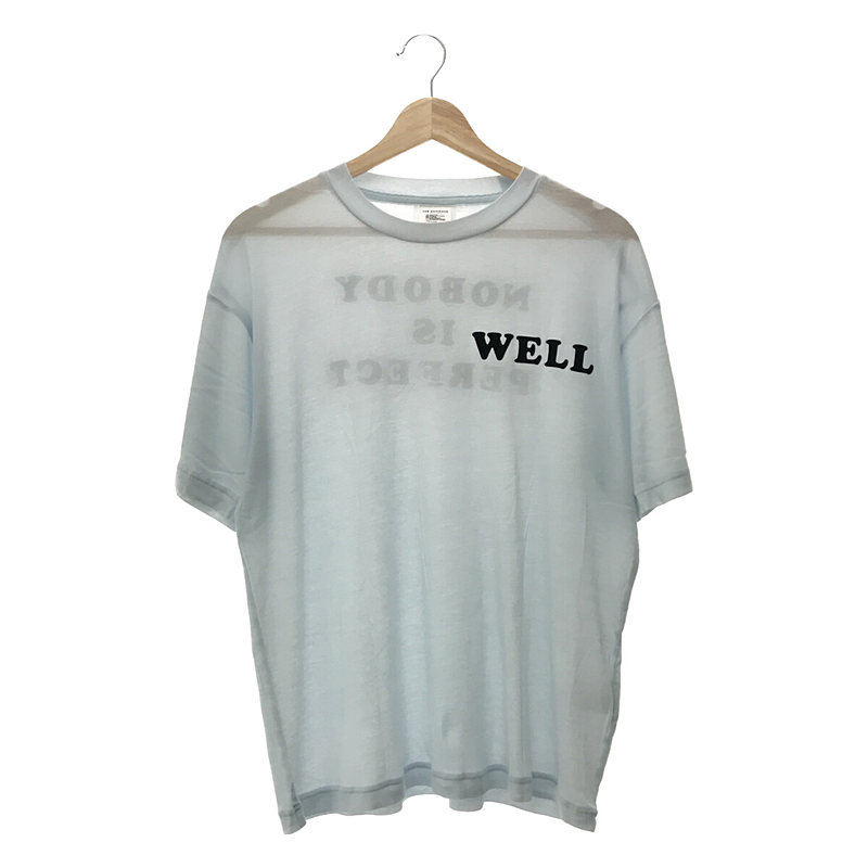 SHEER LOGO TEE カットソー