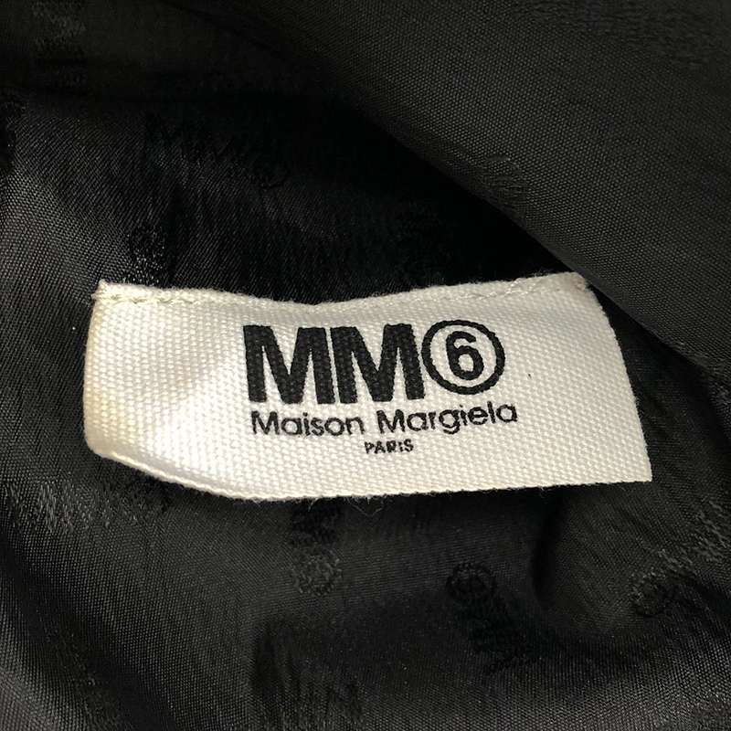 MM6 Maison Margiela / エムエムシックスメゾンマルジェラ 反転ロゴ ストラップ レザー クロスボディバッグ