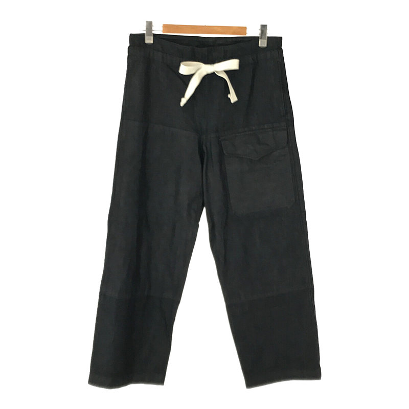 TROUSERS MK-1 -INDIGO- #07-SS01011 ドローコード 付き ワイドシルエット デニム トラウザーズ パンツ