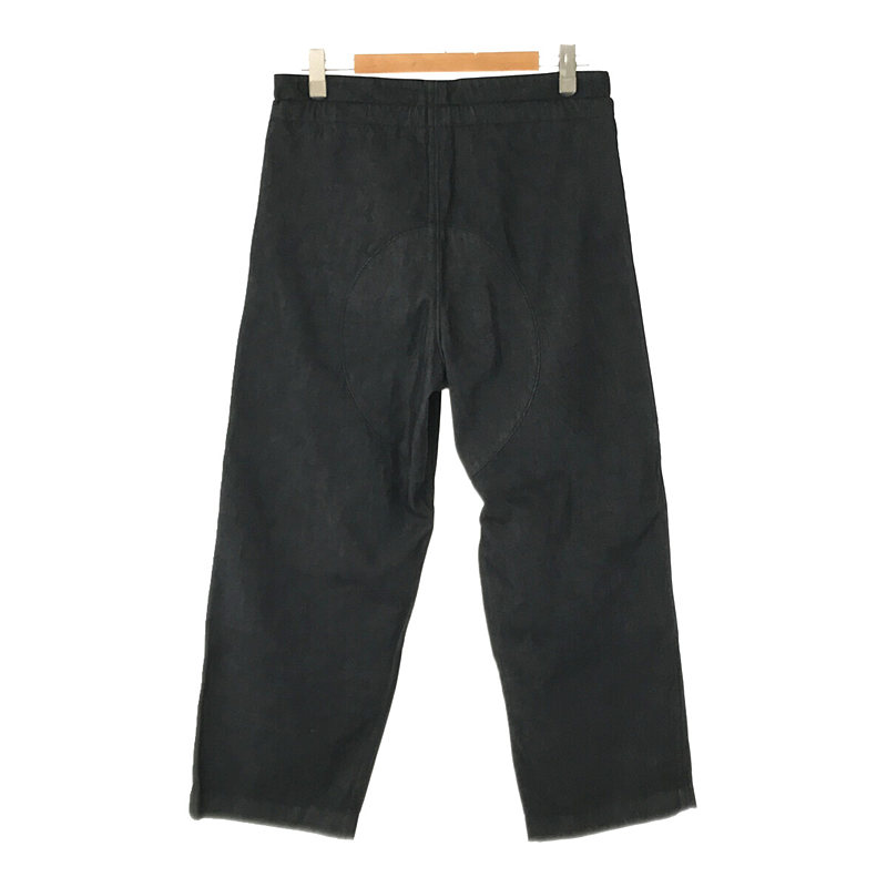 sus-sous / シュス TROUSERS MK-1 -INDIGO- #07-SS01011 ドローコード 付き ワイドシルエット デニム トラウザーズ パンツ