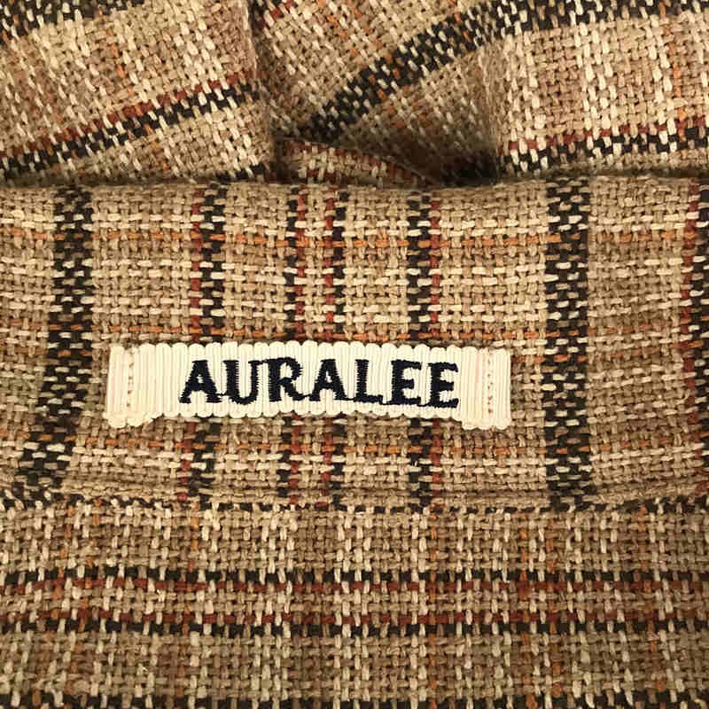 AURALEE / オーラリー SILK SUMMER TWEED BLOUSON ションヘル織りシルクツイードチェックブルゾン