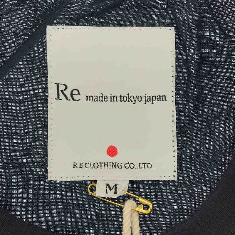 RE made in tokyo japan / アールイーメイドイントウキョウジャパン French Linen T-shirt フレンチリネン ラグラン パイピング ポケット 半袖Tシャツ