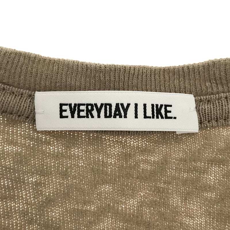 Deuxieme Classe Li/Co リネンコットン TシャツEVERYDAY I LIKE. / エヴリディアイライク