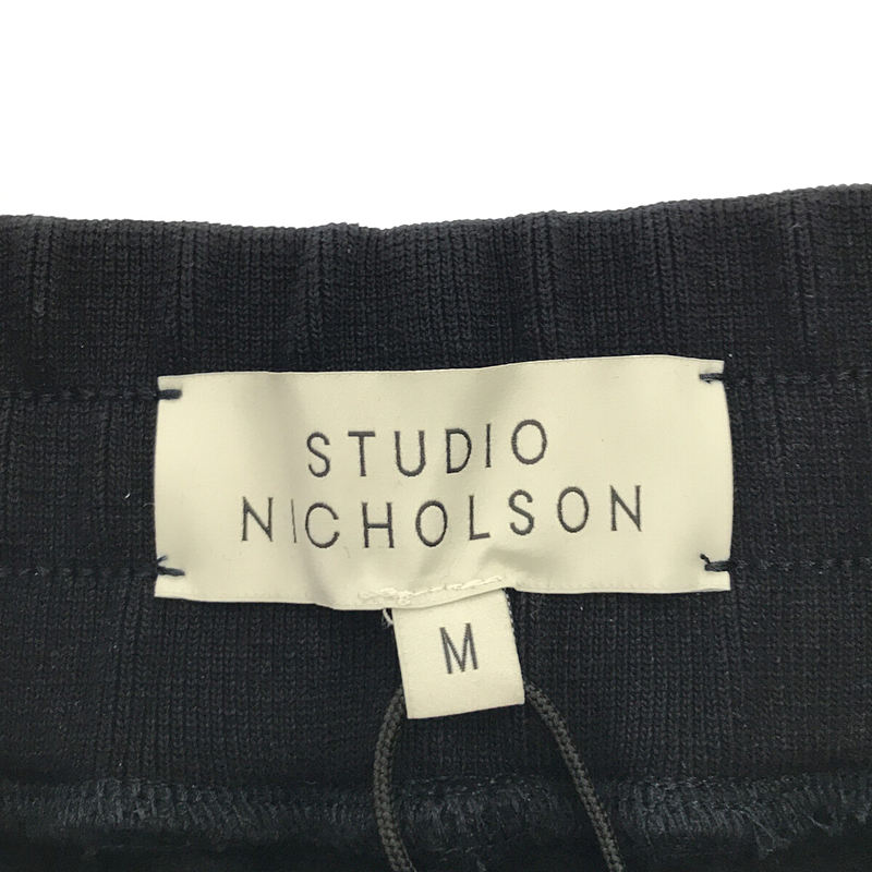 Studio Nicholson / スタジオ ニコルソン CHAPEL FLEECEBACK JERSEY JOGGER コットン イージーパンツ NV