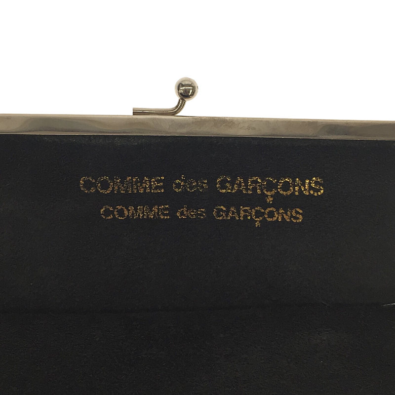 COMME des GARCONS COMME des GARCONS / コムコム フランス製 ダブル がま口 牛革 レザー ショルダーバッグ