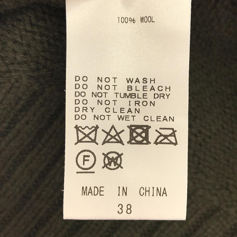 CINOH / チノ ウール100％ タートルネック ニット セーター
