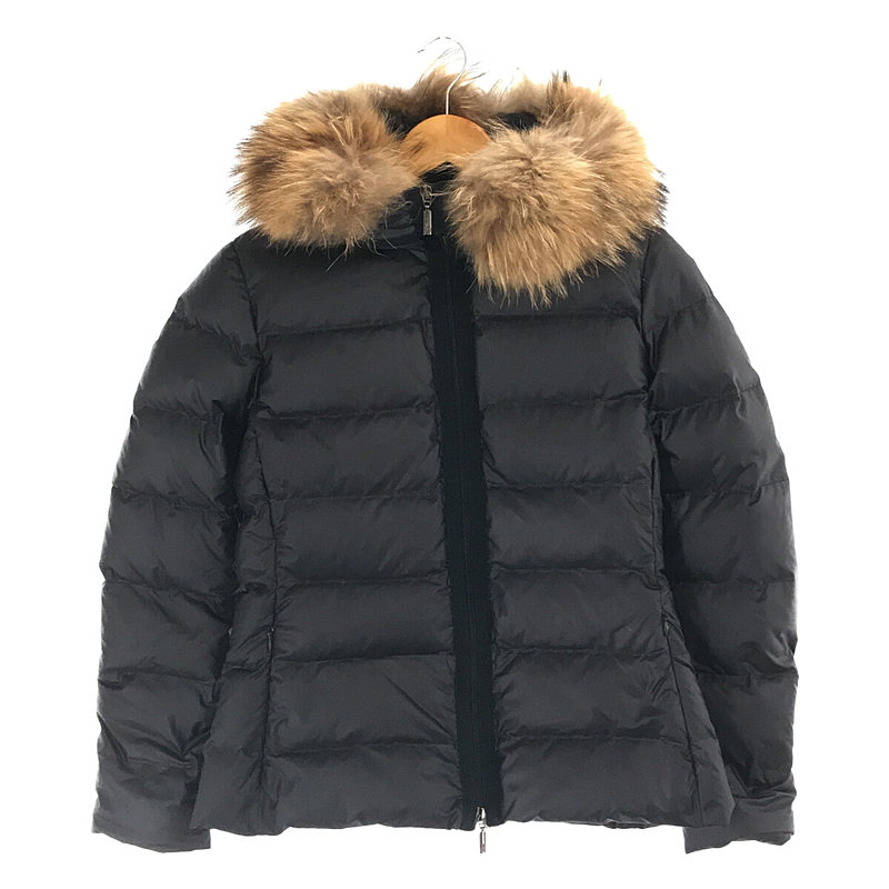 【美品】  MONCLER / モンクレール | MUREAUX GIUBBOTTO ミュロー ウール フード ダウン ジャケット | 2 | ネイビー | メンズ