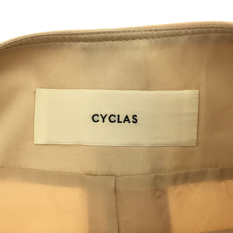 CYCLAS / シクラス レーヨン ナイロン ボートネック ロング ワンピース ドレス