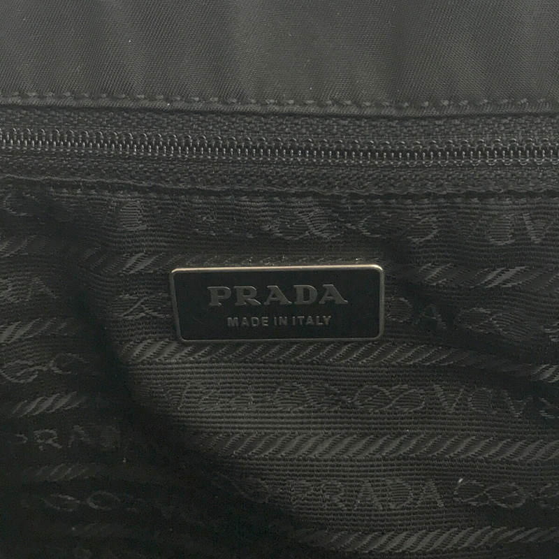 PRADA / プラダ フロント刺繍ロゴ ナイロン ハンド トート バッグ 保存袋有