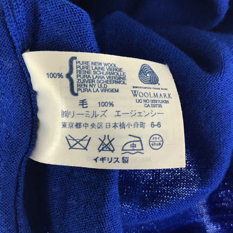 JOHN SMEDLEY / ジョンスメドレー 英国製 エクストラファイン メリノ ウール Vネック ニット セーター