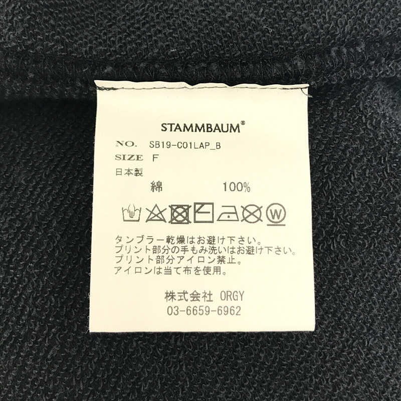 STAMMBAUM / シュタンバウム L'Appartement 取扱い H/S LOGO Sweat ヴィンテージ加工 クラックプリント LONG BEACH ISLAND N.J.