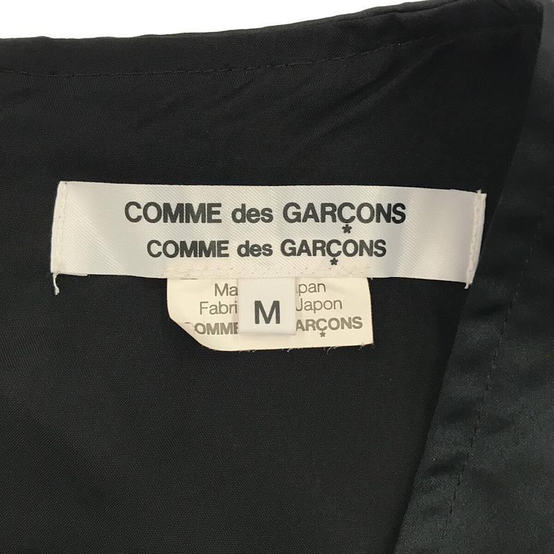 COMME des GARCONS COMME des GARCONS / コムコム フリル スクエアネック ノースリーブ ロング ワンピース ドレス