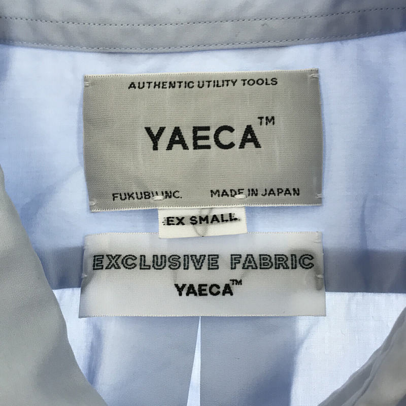 YAECA / ヤエカ WIDE - BUTTON SHIRT コットン タイプライター シャツ