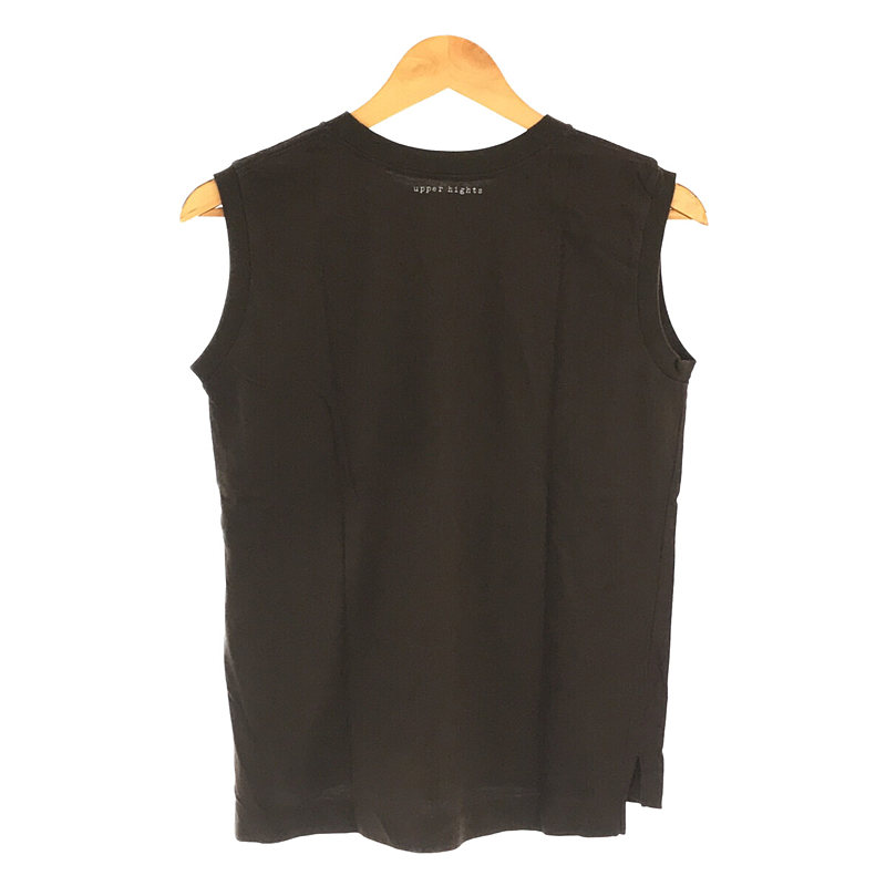 upper hights / アッパーハイツ THE SLEEVELESS TEE コットン クルーネック ノースリーブ カットソー