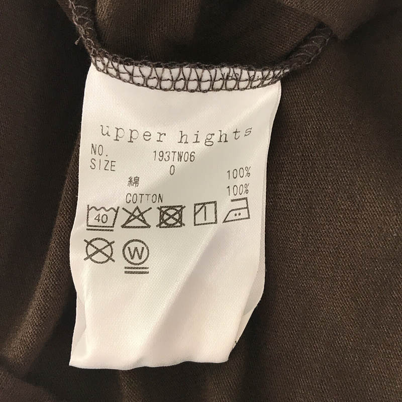 upper hights / アッパーハイツ THE SLEEVELESS TEE コットン クルーネック ノースリーブ カットソー