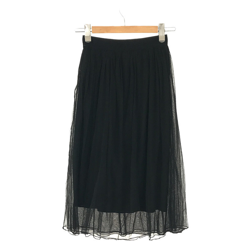 MACHATT / マチャット レース ギャザー ロング フレア イージー スカート