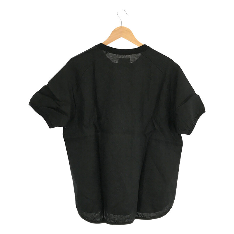 RE made in tokyo japan / アールイーメイドイントウキョウジャパン French Linen T-shirt フレンチリネン ラグラン パイピング ポケット 半袖 Tシャツ
