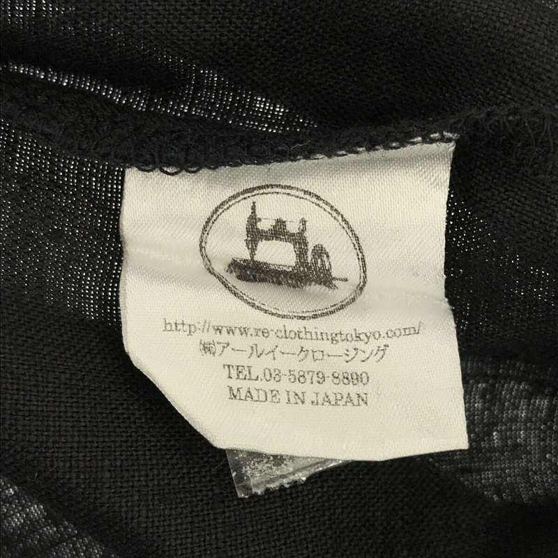 RE made in tokyo japan / アールイーメイドイントウキョウジャパン French Linen T-shirt フレンチリネン ラグラン パイピング ポケット 半袖 Tシャツ