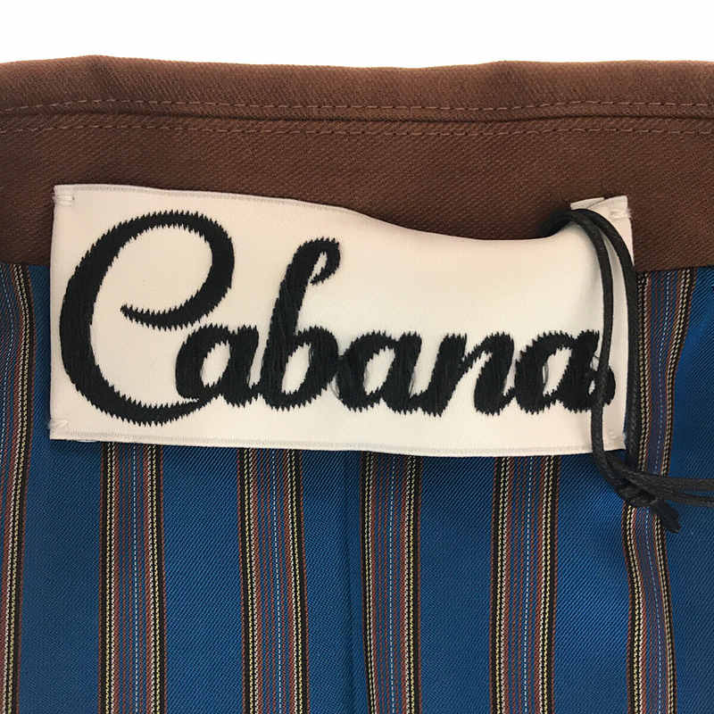 Cabana / カバナ シーガルポケット コットンギャバジン バックプリーツ レイヤード ノッチドラペル 1B ジャケット