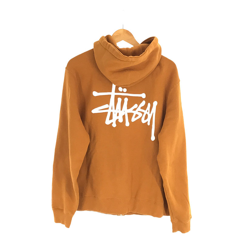 STUSSY / ステューシー コットン 両面プリントロゴ ジップアップ スウェット パーカー フーディー