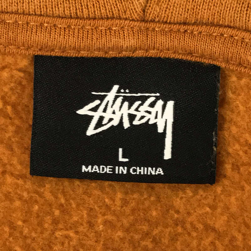 STUSSY / ステューシー コットン 両面プリントロゴ ジップアップ スウェット パーカー フーディー