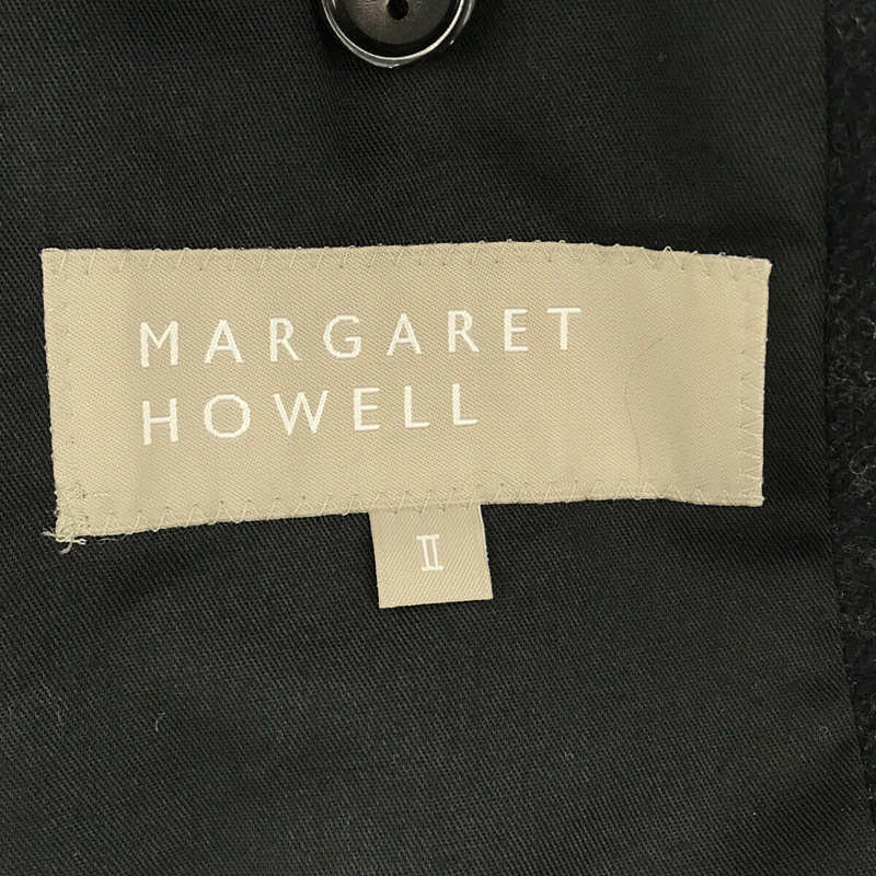 MARGARET HOWELL / マーガレットハウエル ウール シングル ステンカラー ロング コート
