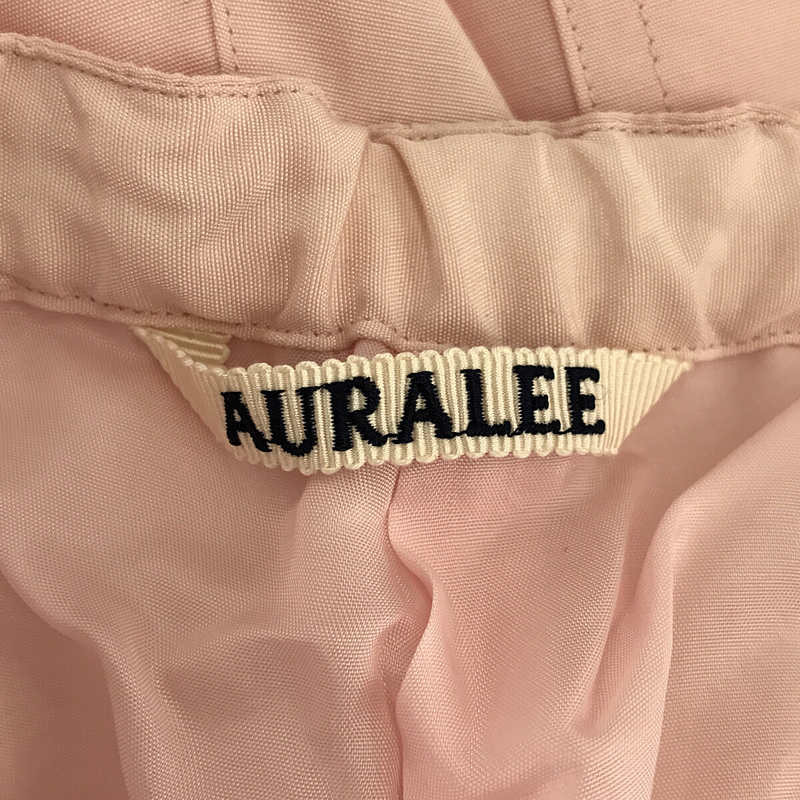 パンツ AURALEE LIGHT SLEEK SILK NYLON PANTS 1 AURALEE Pink Silk Light Sleek Trousers Auralee