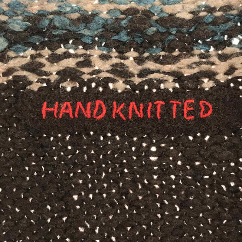 45r / フォーティファイブアール HAND KNITTED 手編み カシミヤ ブレンド ウール ハンド ニット ベスト ポンチョ ボレロ