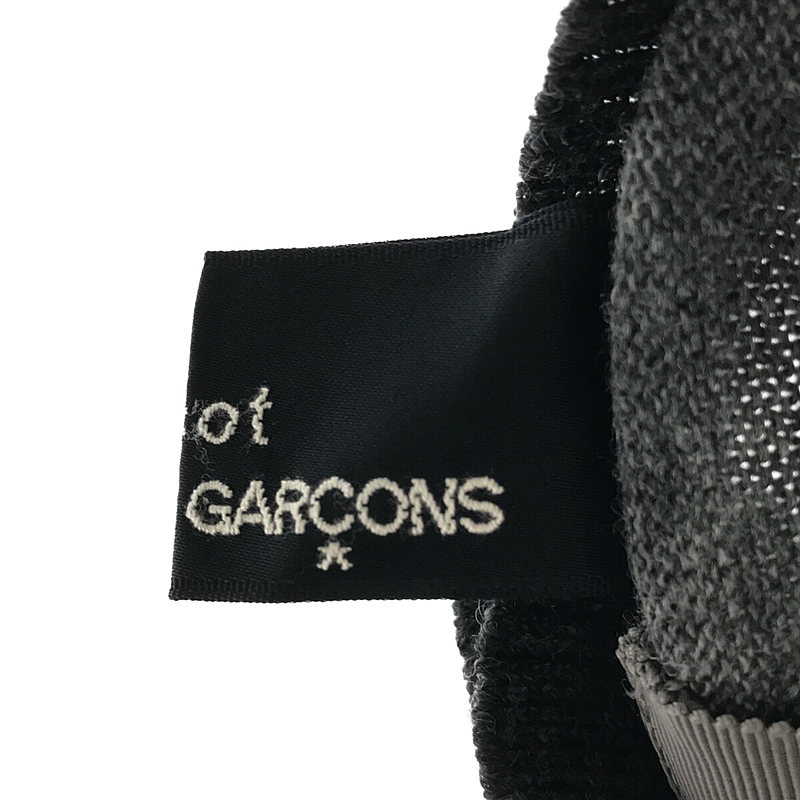 ウール パッチワーク バックオープン クルーネック ニット セーターtricot COMME des GARCONS / トリココムデギャルソン