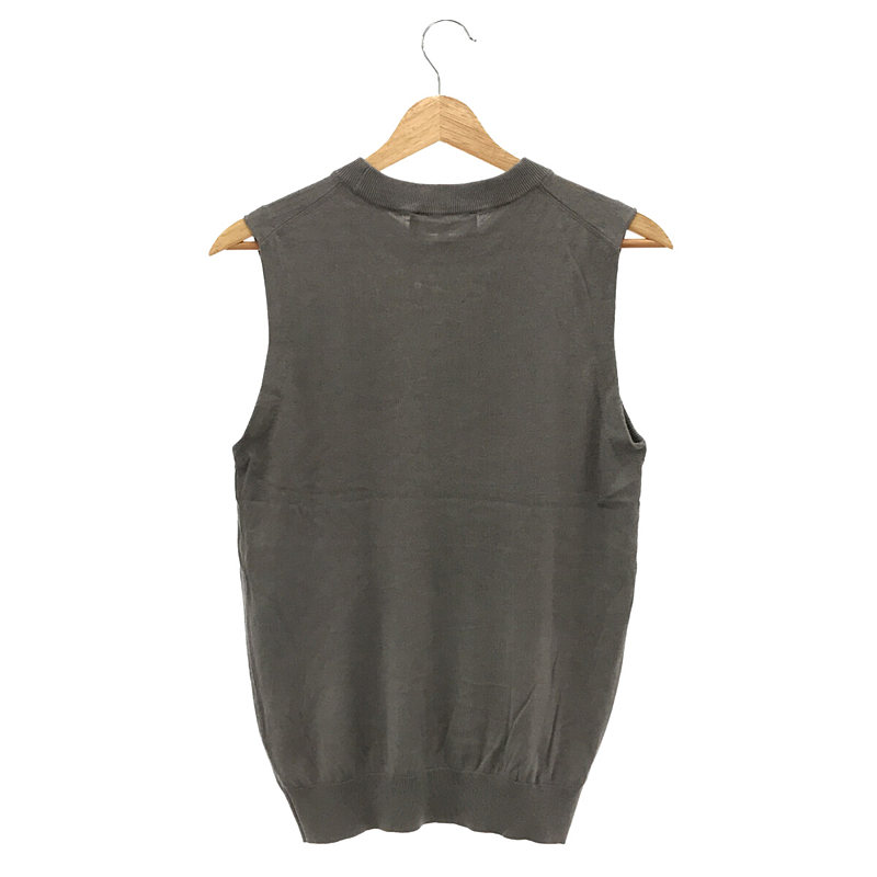 ENFOLD / エンフォルド シルク混 ニットベスト