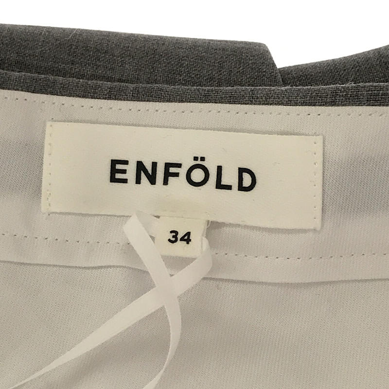 ENFOLD / エンフォルド ワイドスラックス パンツ