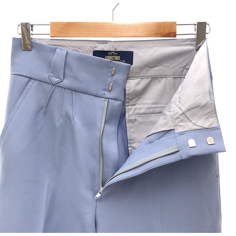 PINTUCK MEGA FLARE SLACKS BLUE | ブランド古着の買取・委託販売 KLD 