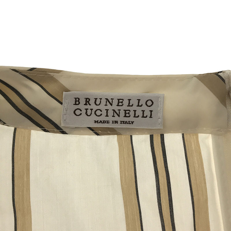BRUNELLO CUCINELLI / ブルネロクチネリ ストライプ ワンピース