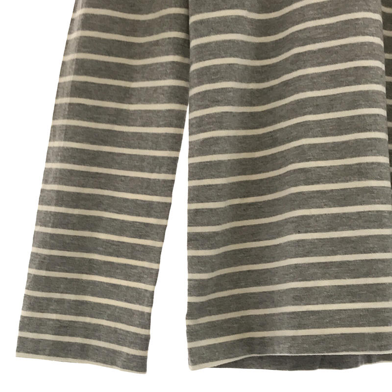 COMME des GARCONS / コムデギャルソン 異素材 ポケット 切替 ボーダー ロングスリーブ Tシャツ