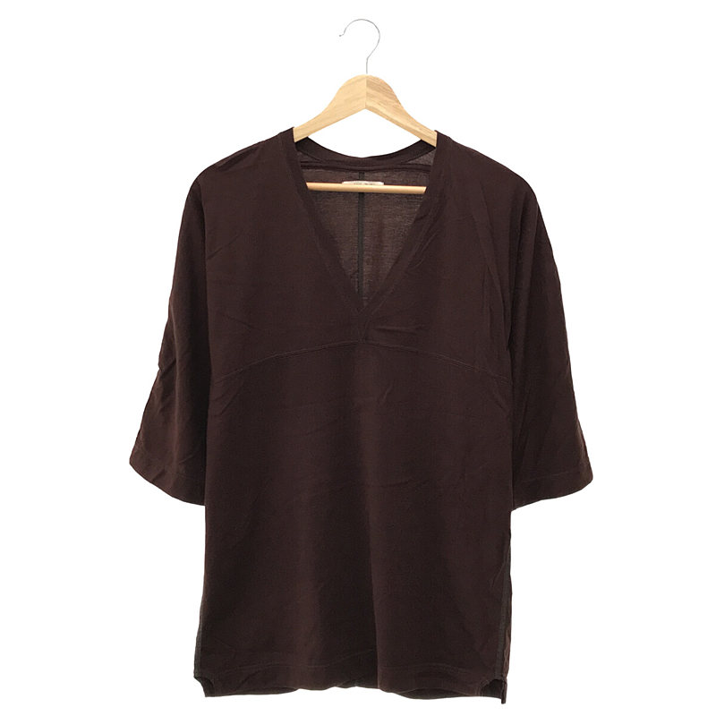 V-NECK THREE-QUARTER-SLEEVE TOP  Tシャツ