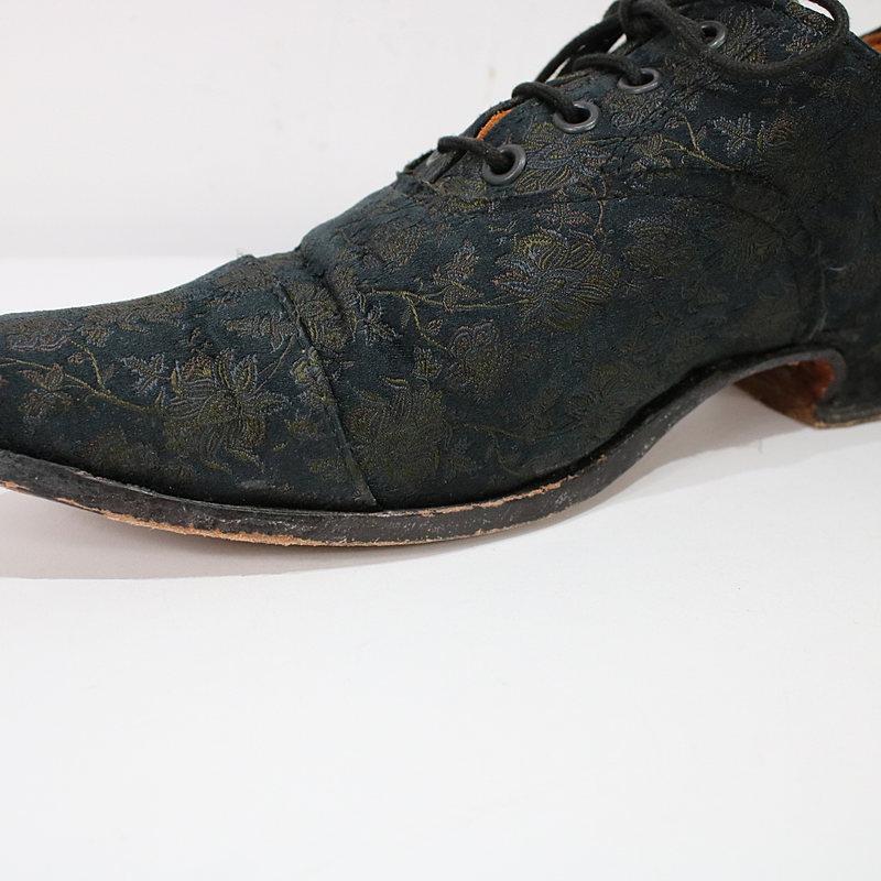 Paul Harnden / ポールハーデン PNG Balmoral Boot - Brown/Silk シルクジャガード レースアップシューズ