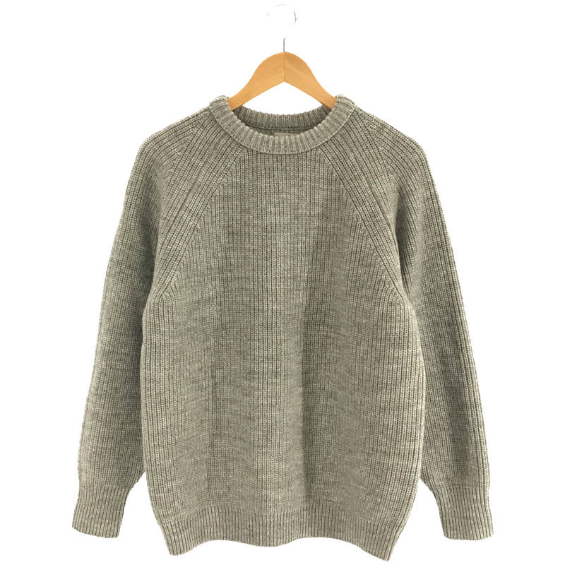 WL/LI AZE CREW NECK KNIT-LOOSE ウール クルーネック プルオーバー ニット セーター