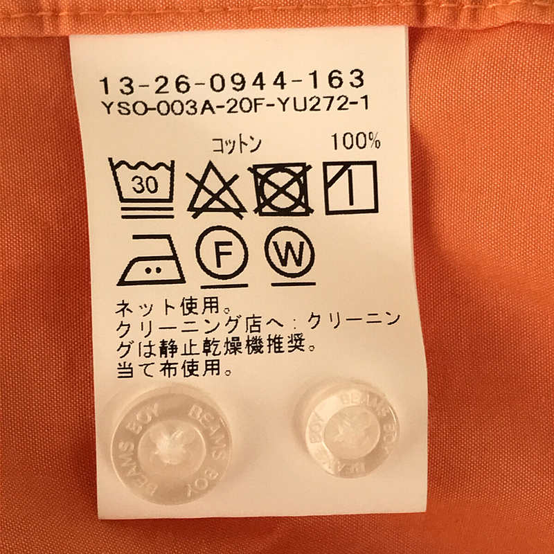 その他 BEAMS BOY / ビームスボーイ コットン スタンドカラー ロングスリーブ ワンピース