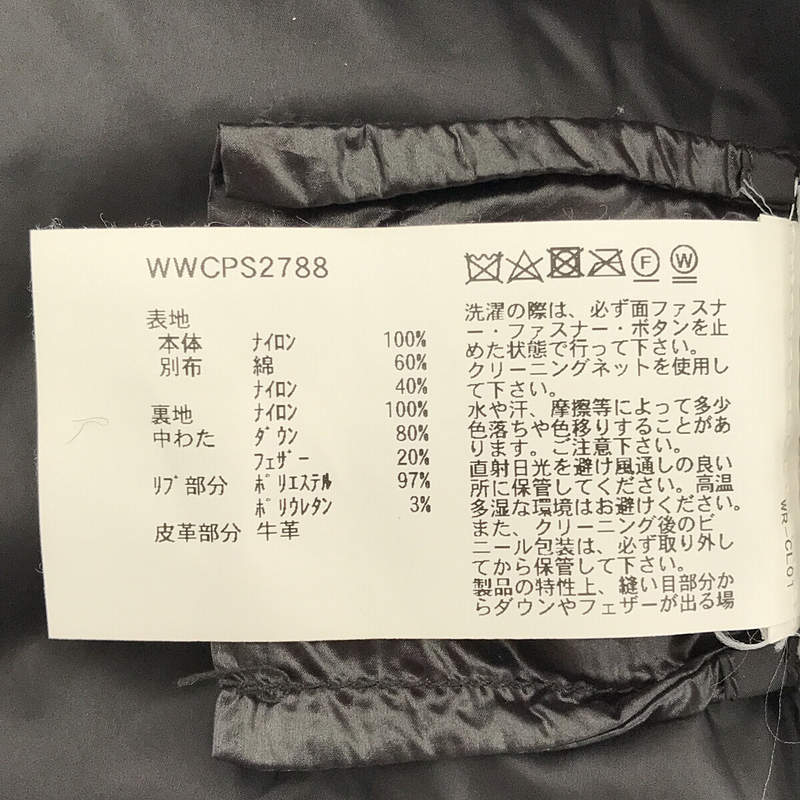 その他 Ws LOGO JACKET ハイネック ダウン ジャケット