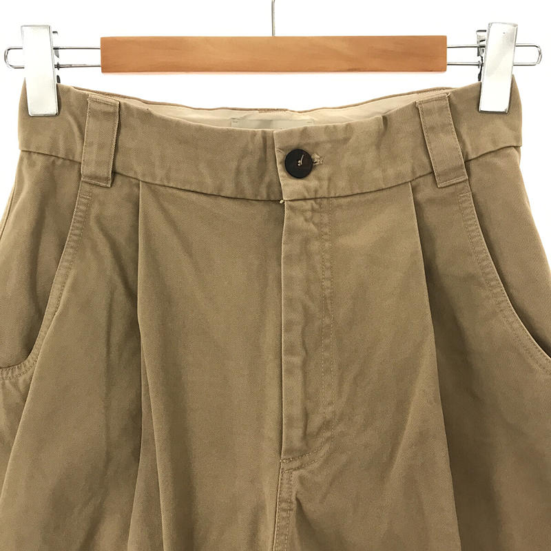 その他 BEN PEACHED COTTON TWILL VOLUME PLEAT PANTS プリーツ パンツ