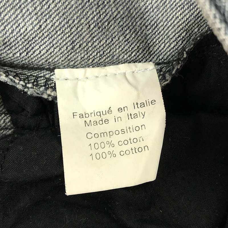 BALMAIN / バルマン パネル切替 ダブルニー 裾ジップ バイカー デニムパンツ