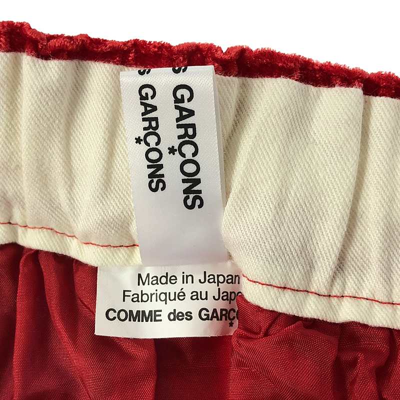 COMME des GARCONS COMME des GARCONS / コムコム ベロア パッチワーク ロングスカート