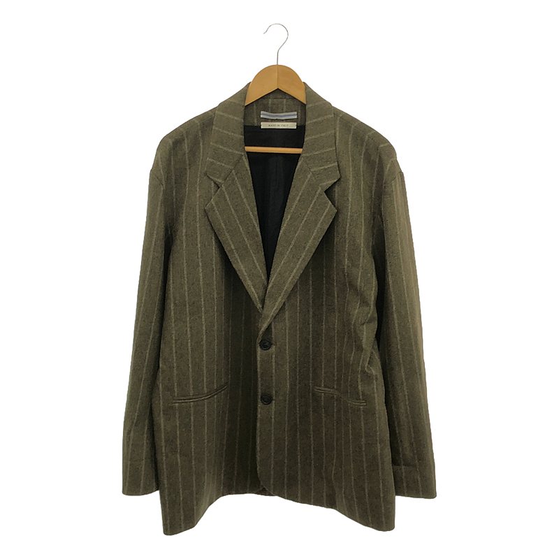 CRISTASEYA 〈OVERSIZED BLAZER サイズM〉 Cristaseya：OVERSIZED BLAZER - BLACK/NAVY STRIPES - ORANN