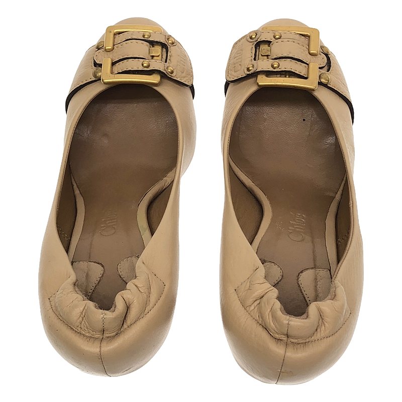 Chloe / クロエ レザー バックルベルト ヒールパンプス