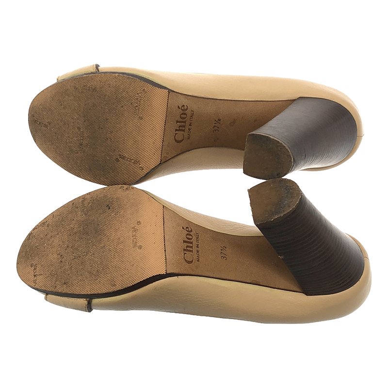 Chloe / クロエ レザー バックルベルト ヒールパンプス