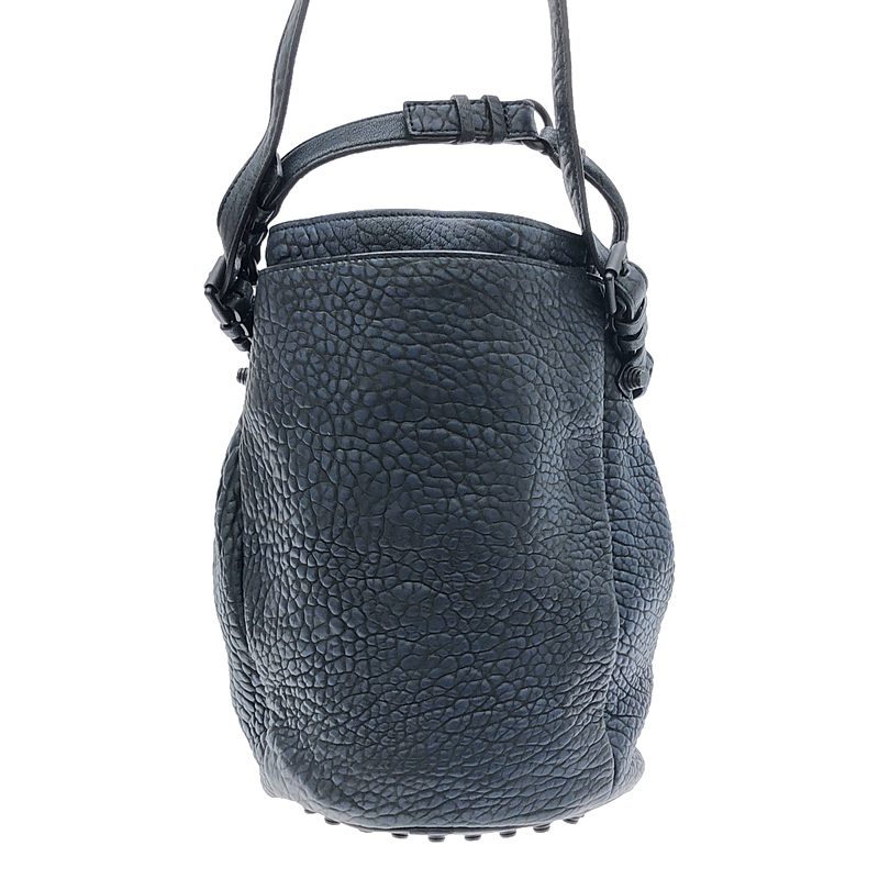 ALEXANDER WANG / アレキサンダーワン 2way ショルダー付き レザー スタッズ装飾 巾着 ハンドバッグ