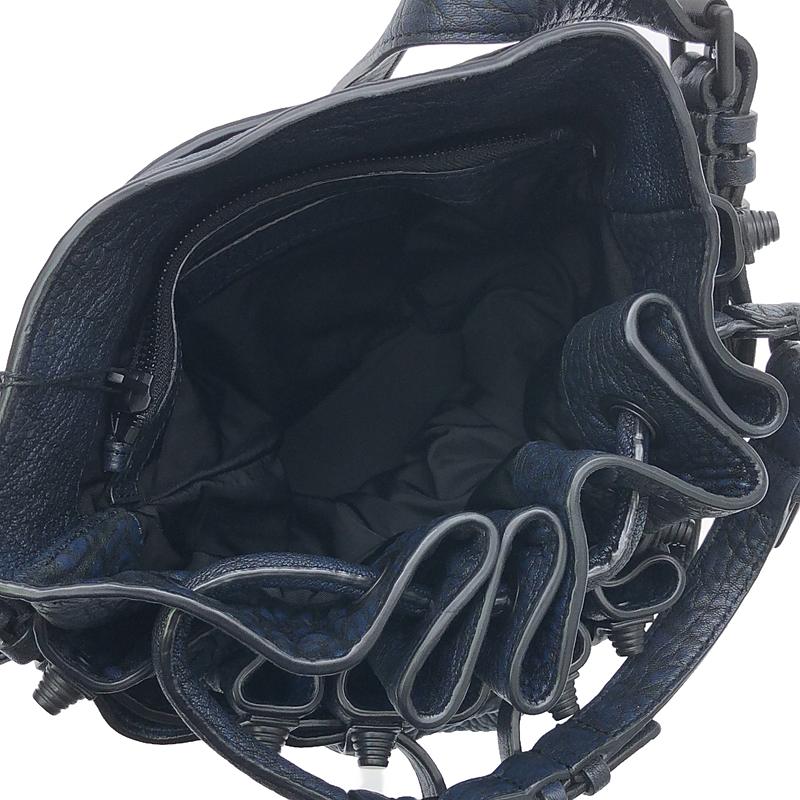 ALEXANDER WANG / アレキサンダーワン 2way ショルダー付き レザー スタッズ装飾 巾着 ハンドバッグ